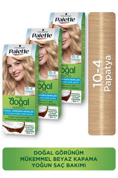 Palette Kalıcı Doğal Renkler Saç Boyası 10-4 Papatya X 3 Adet ürün görseli 1