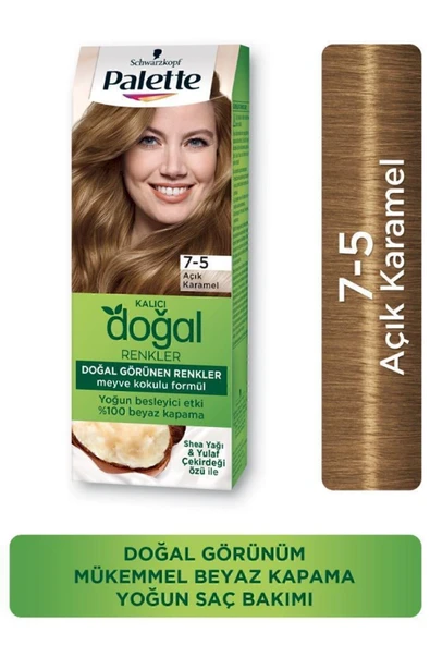 Palette Kalıcı Doğal Renkler 7-5 Açık Karamel Boya ürün görseli 1