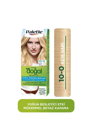 Palette Kalıcı Doğal Renkler 10-0 Açık Sarı ürün görseli 1