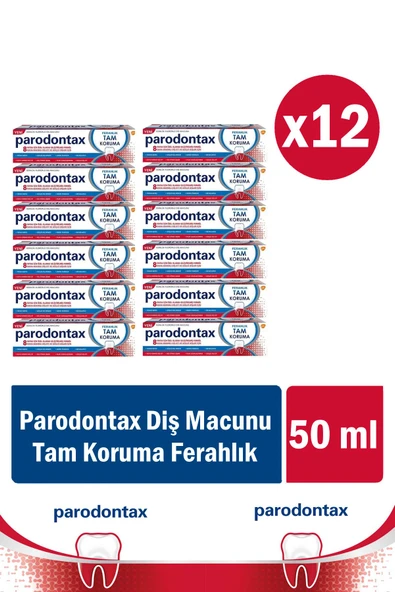 Parodontax Tam Koruma Ferahlık Diş Macunu 50 ml x 12 Adet ürün görseli 1