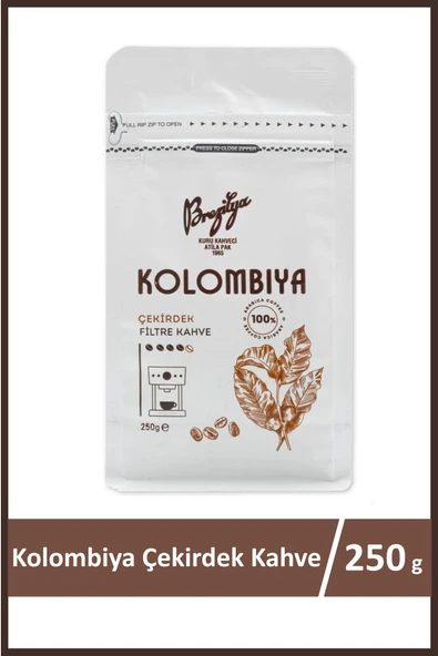 Brezilya Kuru Kahveci Atilla Pak Kolombiya Çekirdek Kahve 250 gr ürün görseli 1