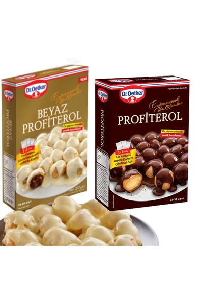 Dr.Oetker Prfofiterol 305 g Beyaz Profiterol 277 g 2 li Set ürün görseli 1