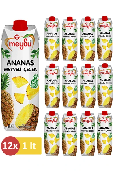 Meysu Ananas Meyve Suyu 1 L ( 12li Paket) ürün görseli 1