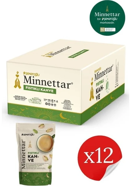 Şekeroğlu Minnettar Fıstıklı Kahve 12 x 165 gr ( 12 Paket ) ürün görseli 1