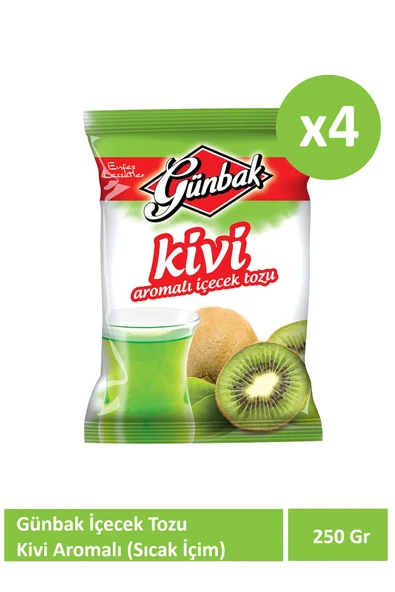 Günbak 250 Gr Kivi Aromalı İçecek Tozu x 4 Adet ürün görseli 1