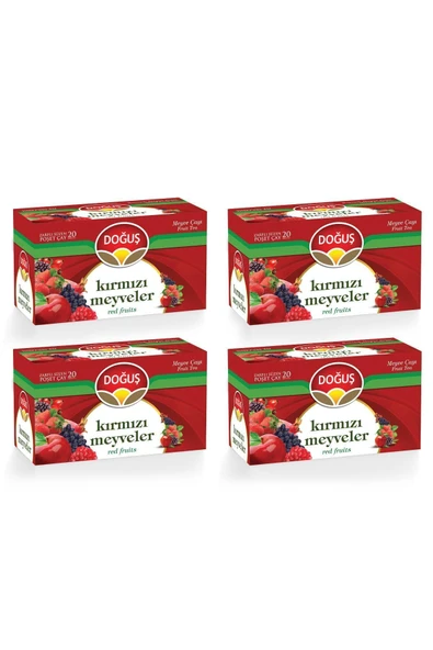 Doğuş Kırmızı Meyveler Çayı 20li X 4 Adet ürün görseli 1