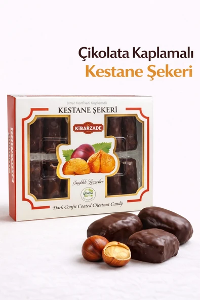 Kibarzade Çikolata Kaplamalı Kestane Şekeri ( 240 Gr ) ürün görseli 1