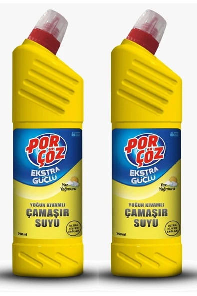 Porçöz 750 Ml Çamaşır Suyu Yaz Yağmuru x2 Adet ürün görseli 1