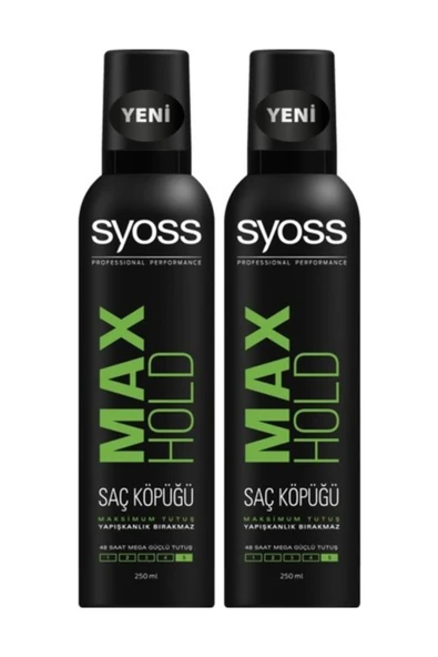 Syoss Max Hold Köpük 250 ml x 2 Adet ürün görseli 1