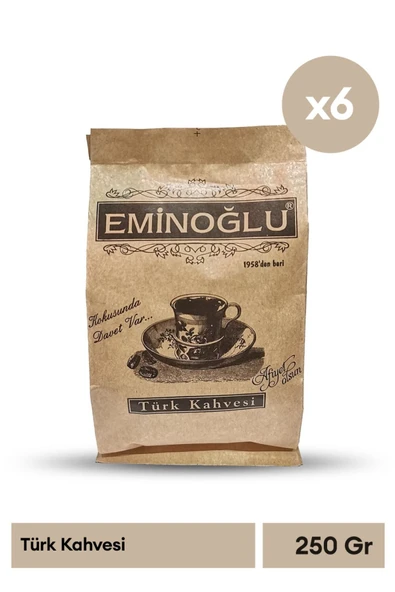 Eminoğlu 250 Gr Türk Kahvesi x 6 Adet ürün görseli 1