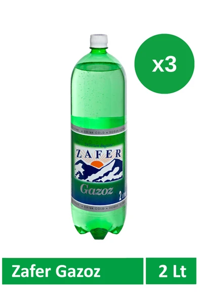Zafer Gazoz 2 Lt Sade x 3 Adet - Resim 2