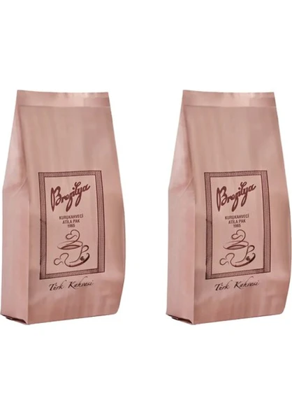 Brezilya Kuru Kahveci Atila Pak Orta Kavrulmuş Meşhur Denizli Türk Kahvesi 250 Gram 2'li Set (250GR x 2) ürün görseli 1