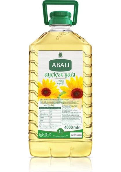 Abalı Ayçiçek Yağı 4 Lt ürün görseli 1