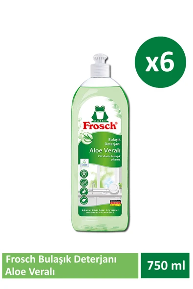 Frosch Aloe Veralı Bulaşık Deterjanı 750 ml x 6 Adet ürün görseli 1