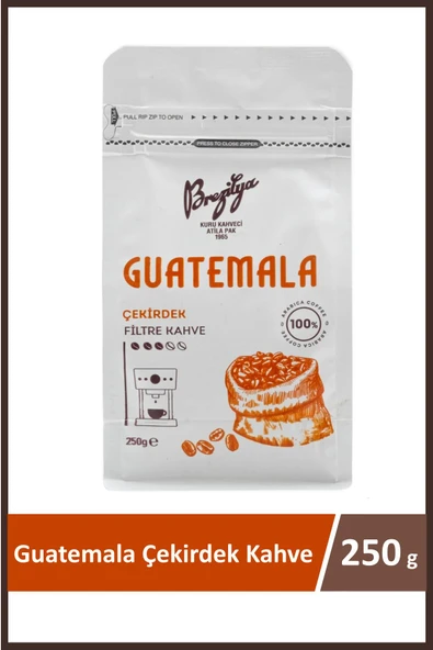 Brezilya Kuru Kahveci Atilla Pak Guatemala Çekirdek Kahve 250 gr ürün görseli 1