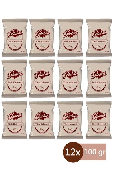 Günbak Türk Kahvesi 100 gr x 12 Adet ürün görseli 1