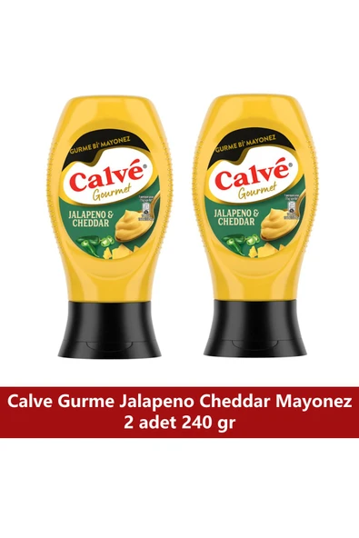 Calve Gurme Mayonez Serisi Jalapeno Cheddar Mayonez 240g X 2 Adet ürün görseli 1