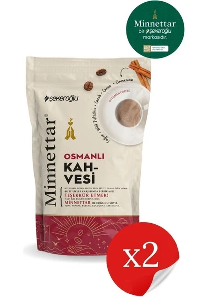 Şekeroğlu Minnettar Osmanlı Kahve 2 x 165 gr ( 2 Paket ) ürün görseli 1