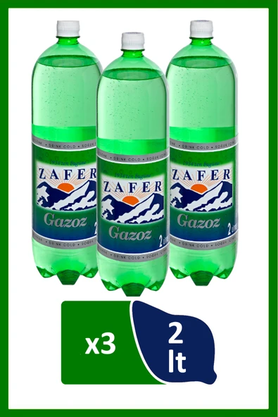 Zafer Gazoz 2 Lt Sade x 3 Adet ürün görseli 1