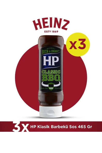 Heinz Hp Klasik Woodsmoke Barbekü Sos 465 Gr - 3'lü Paket ürün görseli 1