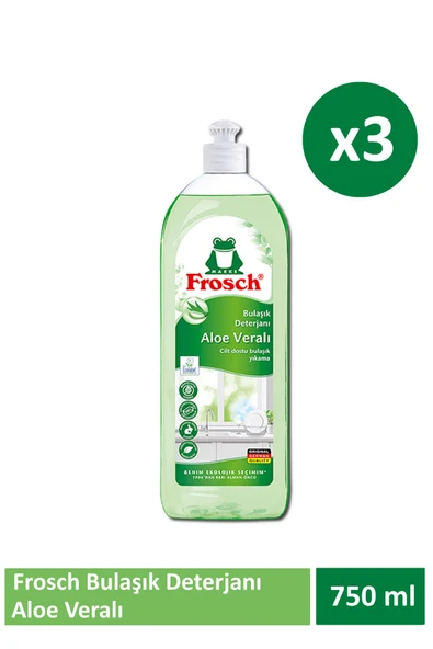 Frosch Aloe Veralı Bulaşık Deterjanı 750 ml x 3 Adet ürün görseli 1