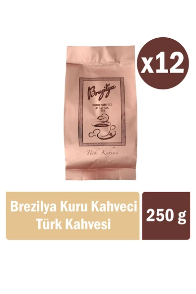 Brezilya Kuru Kahveci Atilla Pak Türk Kahvesi 250g X 12 Adet ürün görseli 1