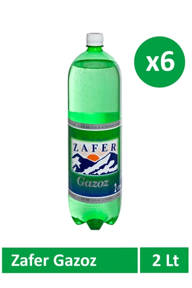 Zafer Efsane Gazoz Denizli Gazozu 2 lt X 6 Adet. ürün görseli 1