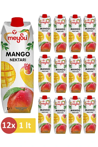 Meysu Mango Meyve Nektarı 1 Lt X 12 Adet ürün görseli 1