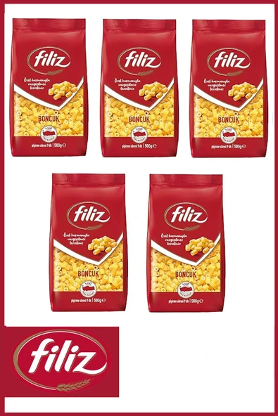 Filiz Boncuk Makarna 500 gr X 5 Adet ürün görseli 1