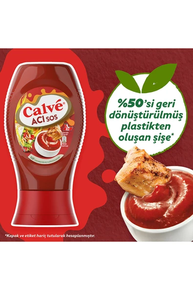 Calve Acı Sos 265 gr X3 Adet - Resim 4