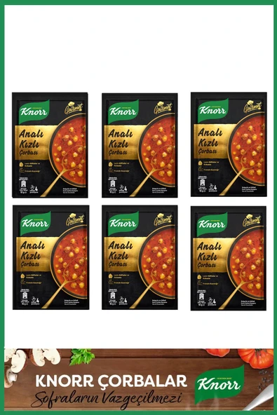 Gurme Analı Kızlı Çorbası 70 gr x 6 Adet ürün görseli 1