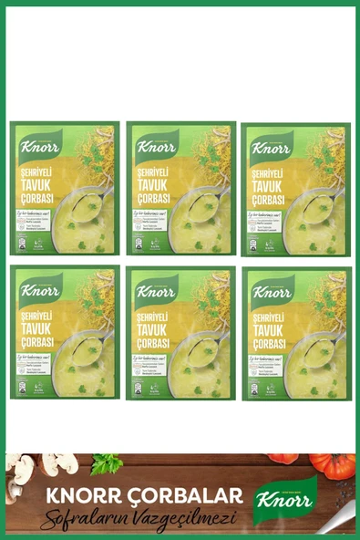 Knorr Şehriyeli Tavuk Çorbası 51 gr x 6 Adet ürün görseli 1