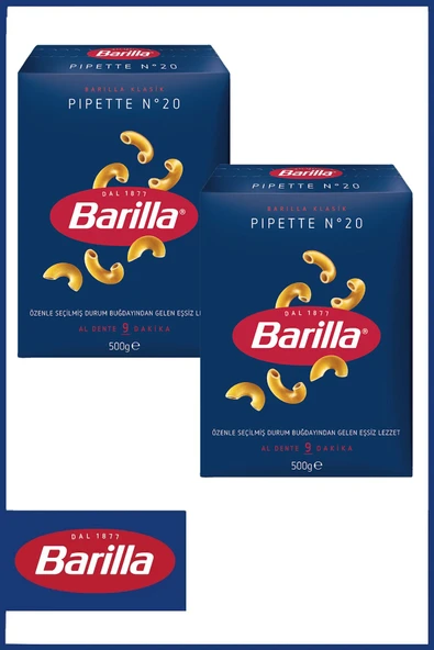 Barilla Pipette (BUKLE) Makarna 500 gr X 2 Adet ürün görseli 1