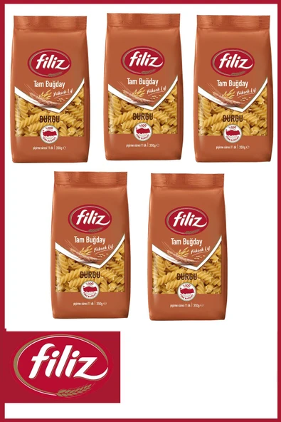 Filiz Tam Buğday Burgu Makarna 350 gr x 5 Adet ürün görseli 1