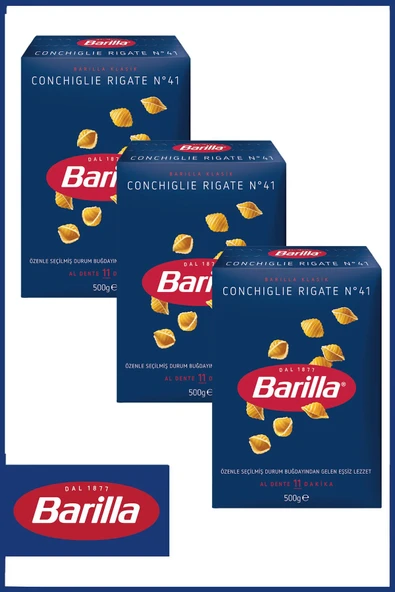 Barilla Conchiglie Mini Midye Makarna 500 G X 3 Adet ürün görseli 1