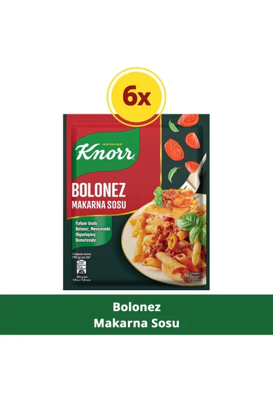 Knorr Bolonez Makarna Sosu 45g x 6 Adet ürün görseli 1
