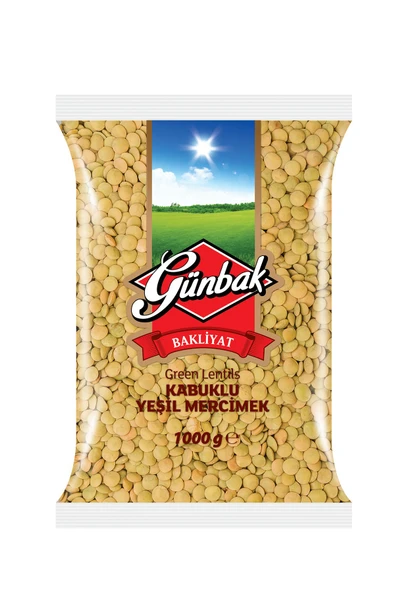 Günbak Yeşil Mercimek 1 Kg x 3 Adet - Resim 2