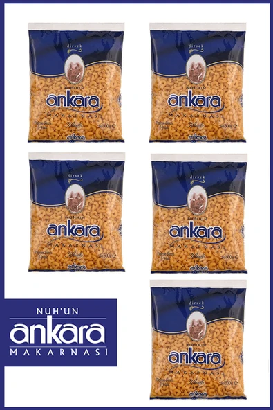 Nuh'un Ankara Dirsek Makarna 500 gr x 5 Adet ürün görseli 1