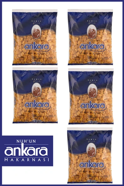Nuh'un Ankara Bamya Makarna 500 gr x 5 Adet ürün görseli 1