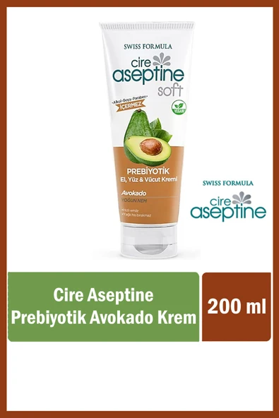 Cire Aseptine El, Yüz ve Vücut Kremi 200 ml Prebiyotik Avokado ürün görseli 1