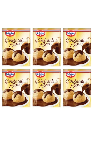 Dr. Oetker Çikolatalı Tatlı Sos 123 gr x 6 Adet - Resim 2