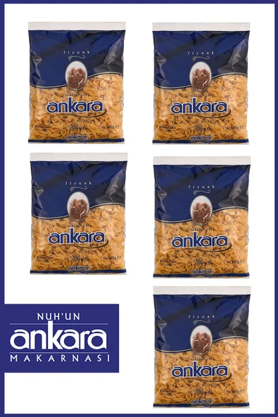 Nuh'un Ankara Fiyonk Makarna 500 gr x 5 Adet ürün görseli 1