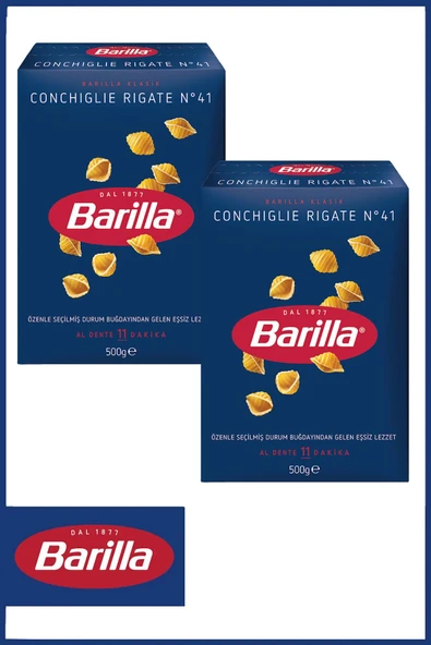 Barilla Mini Midye Makarna (CONCHİGLİE RİGATE) 500 gr X 2 Adet ürün görseli 1
