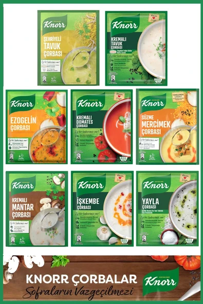 Knorr Hazır Çorba Seti 8'li ürün görseli 1