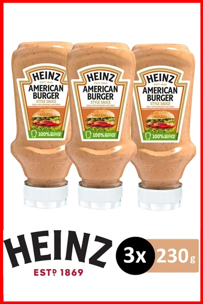 Heinz Amerikan Burger Sos 230 gr X 3 Adet ürün görseli 1