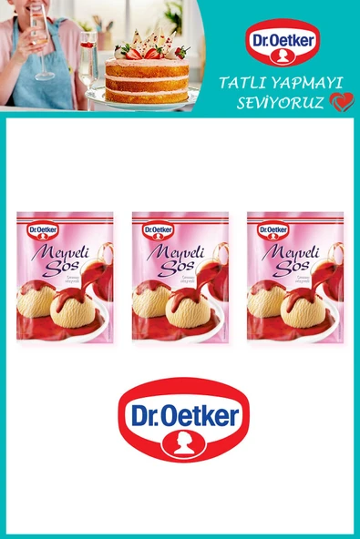 Dr. Oetker Meyveli Tatlı Sos 77 gr x 3 Adet ürün görseli 1