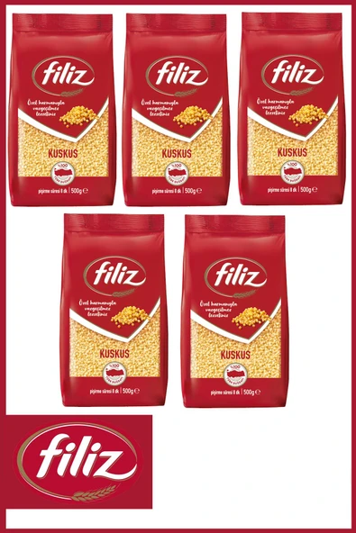 Filiz Kuskus Makarna 500 gr X 5 Adet ürün görseli 1