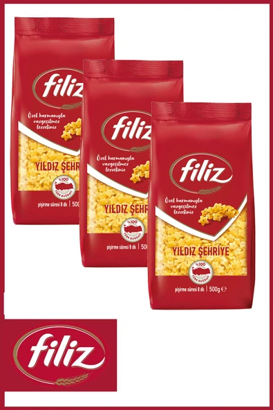Filiz Yıldız Şehriye 500gr X 3 Adet ürün görseli 1