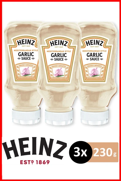 Heinz Sarımsak Sosu 230 gr X 3 Adet ürün görseli 1