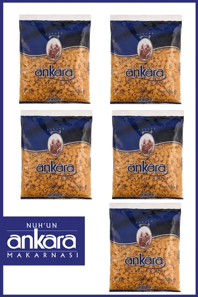 Nuh'un Ankara Yüksük Makarna 500 gr x 5 Adet ürün görseli 1